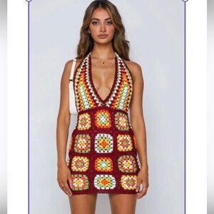 Mini Crochet Dress